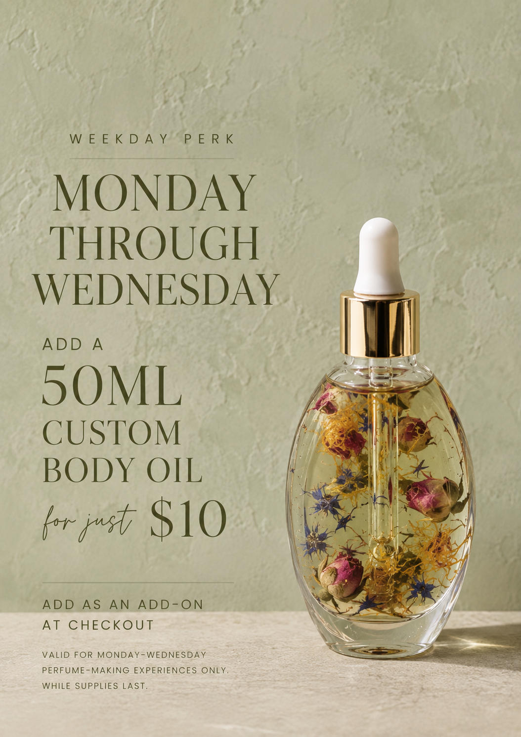 Custom Body Oil Add On (ONLY MON-WED)